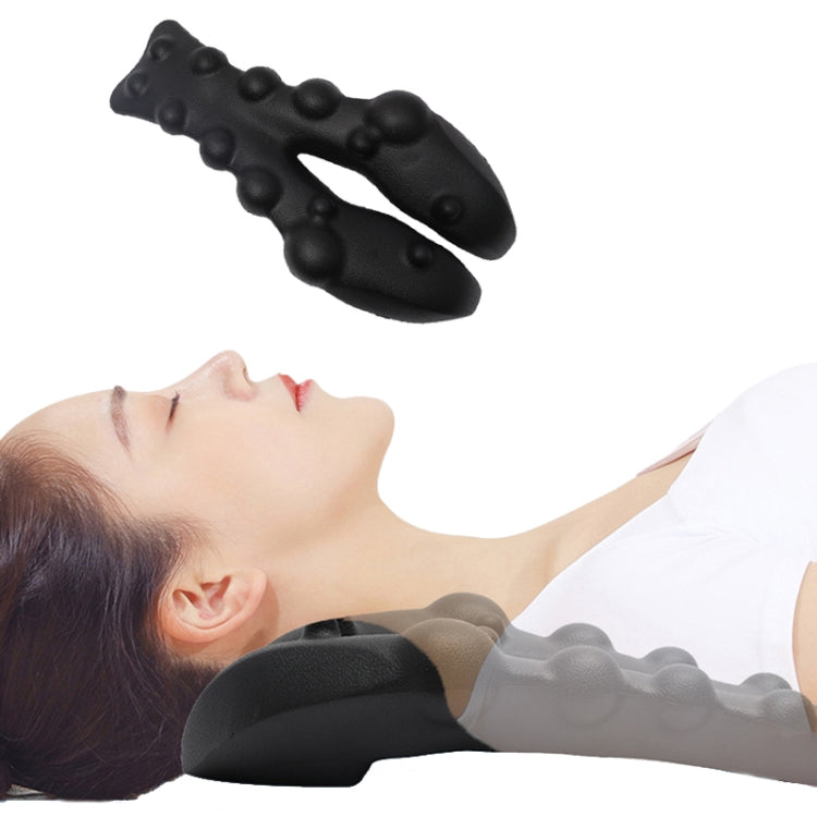 Correttore di sollievo spinale per massaggiatore shiatsu per spalle e collo, Black Correttore di sollievo spinale per massaggiatore shiatsu per spalle e collo, Black